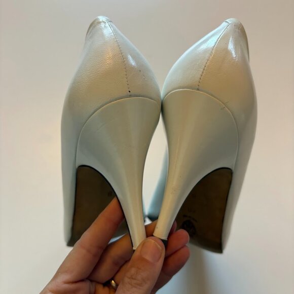 Vintage Gucci High Hell Pump Wedding Bridal Luxury 80s Leather Italy Courthouse - Picture 6 of 10
